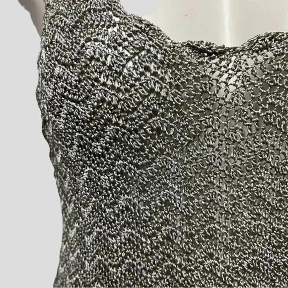 Maggie Metal Silver/Grey Crochet Tank Tank - Picture 3 of 10